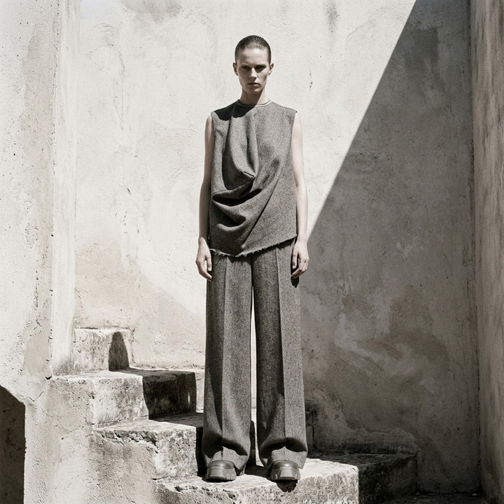 Wide Tailored Bishu Wool Pants | Rick Owens | Club21 - lifestyle
