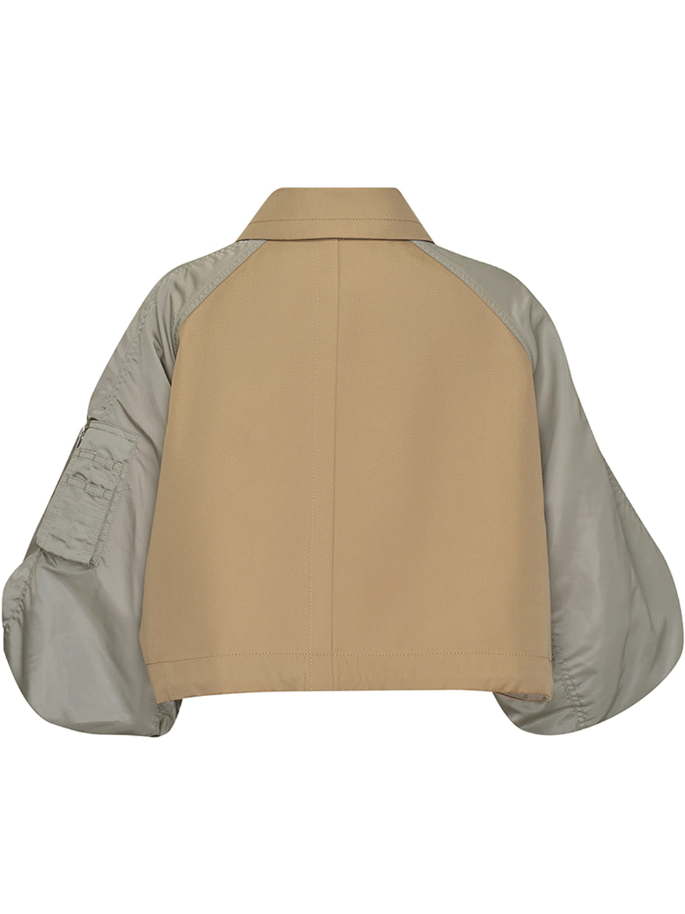 sacai-Cotton-Gabardine-Nylon-Twill-Blouson-Beige-2