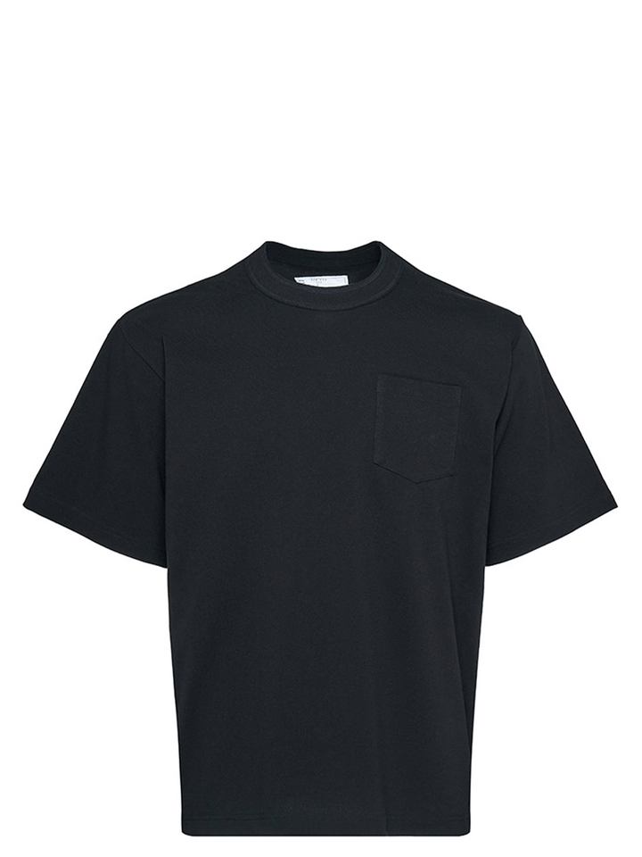 sacai Cotton Jersey T-Shirt Black 1