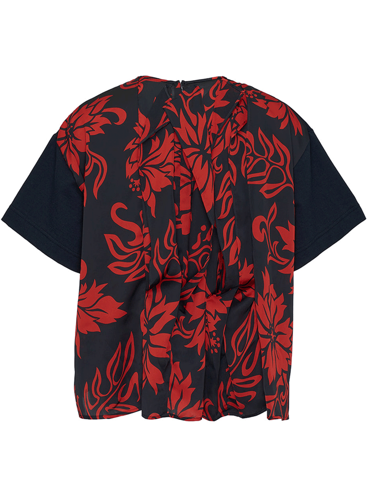 sacai-Floral-Print-Cotton-Jersey-T-Shirt-Red-2