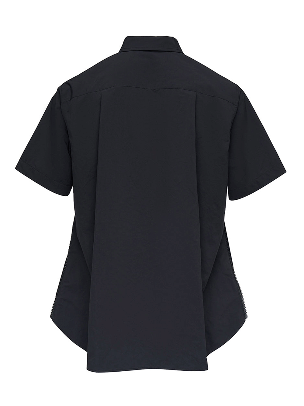 sacai-Matte-Taffeta-Shirt-Black-2