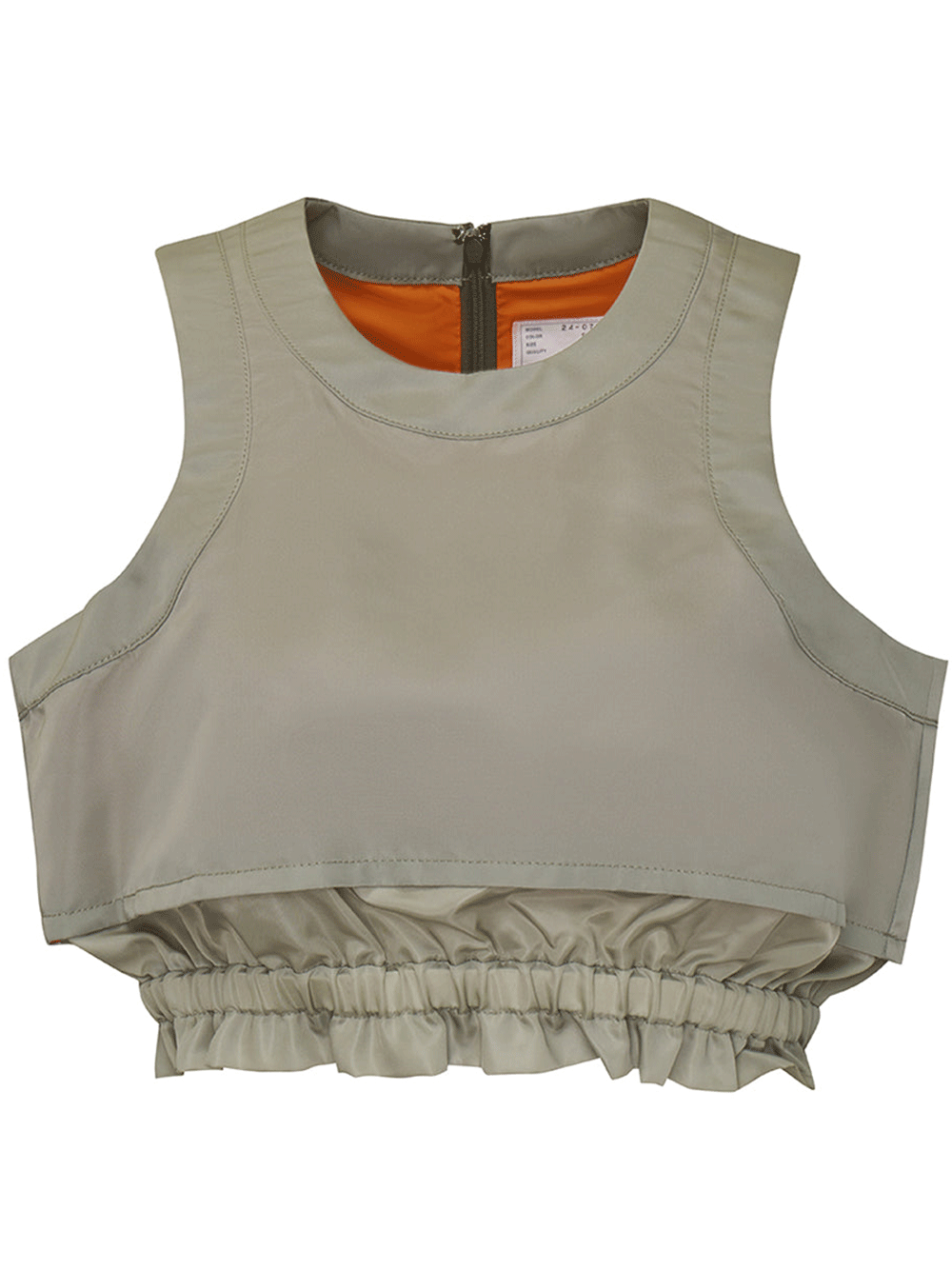 sacai-Nylon-Twill-Cropped-Tank-Top-Khaki-1