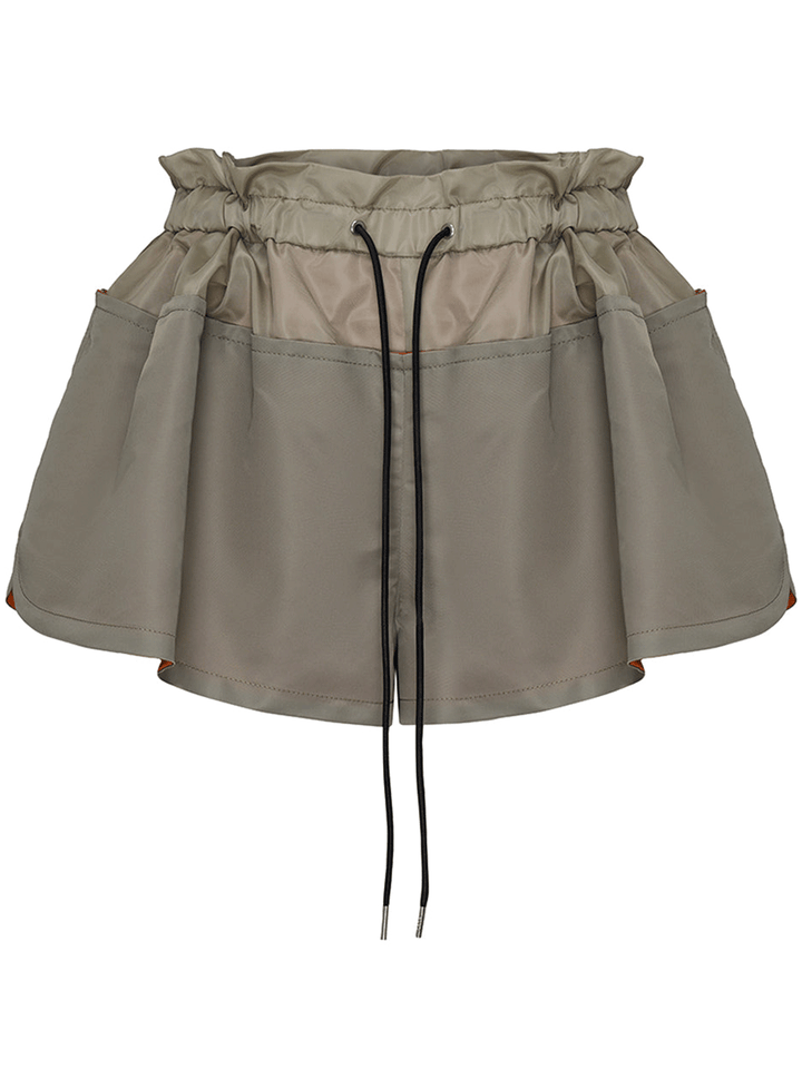 sacai-Nylon-Twill-Shorts-Khaki-1