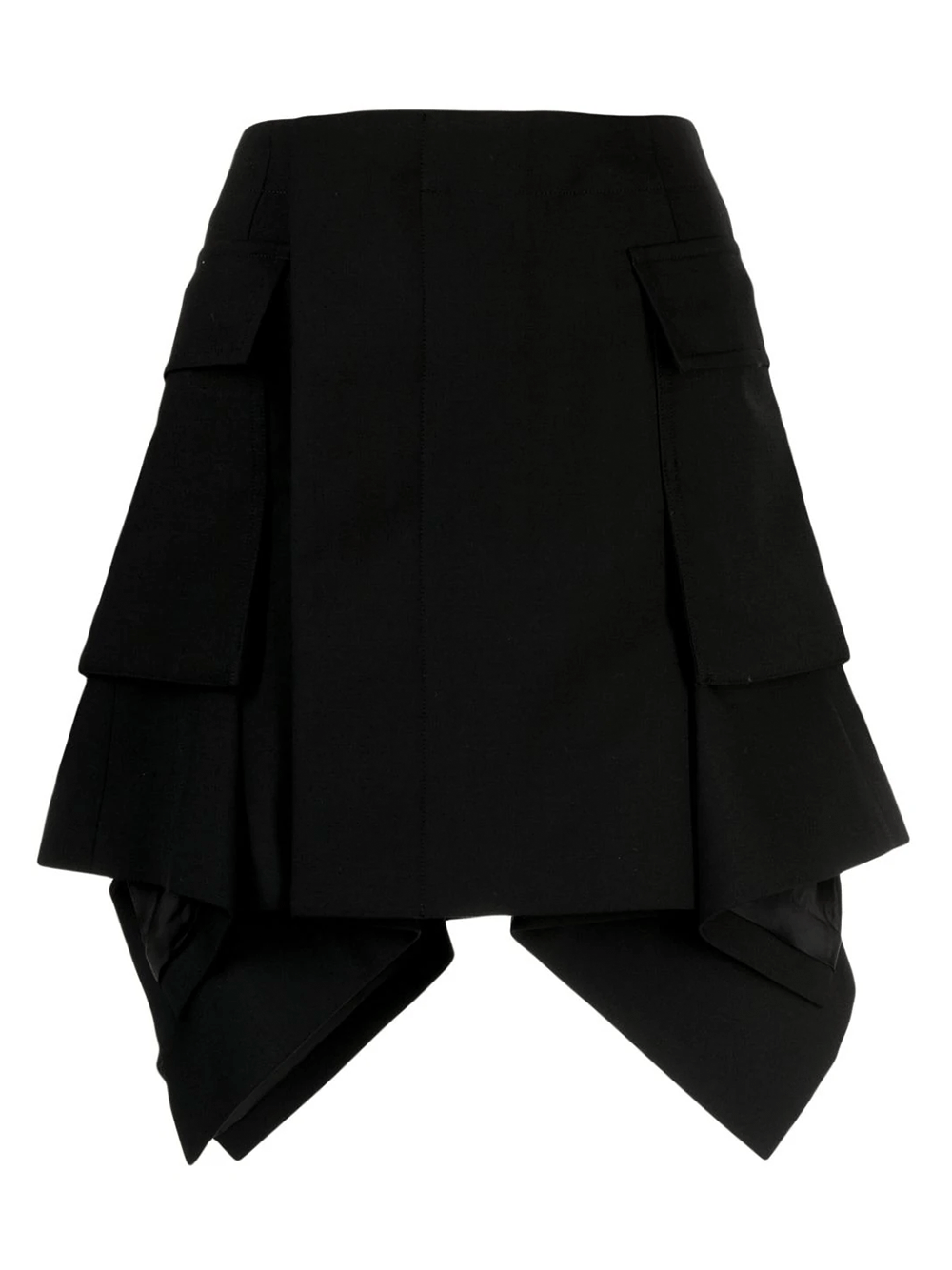 sacai-Suiting-Skirt-Black-1