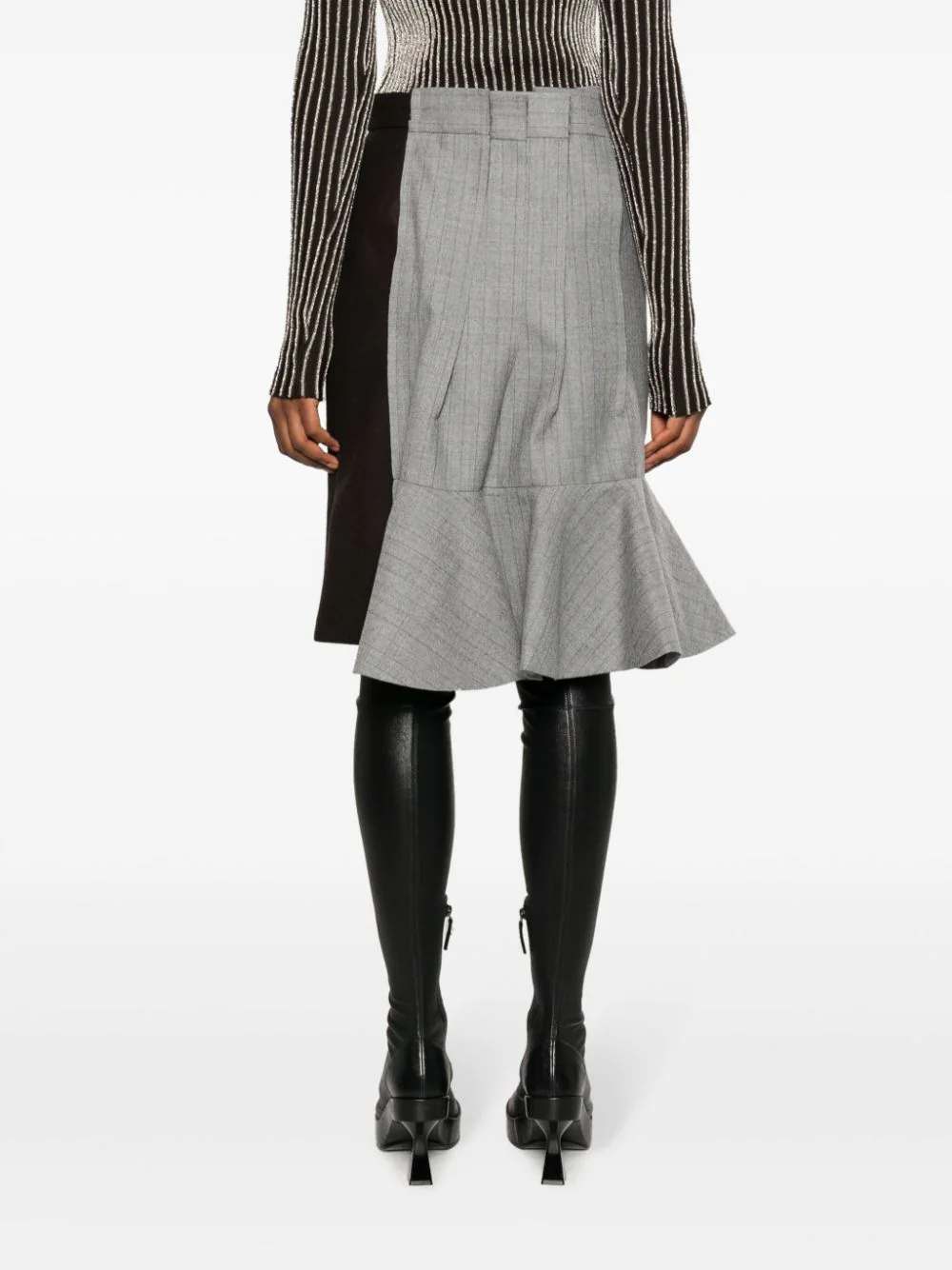 sacai-Wool-Melton-Mix-Chalk-Stripe-Skirt-Grey-4