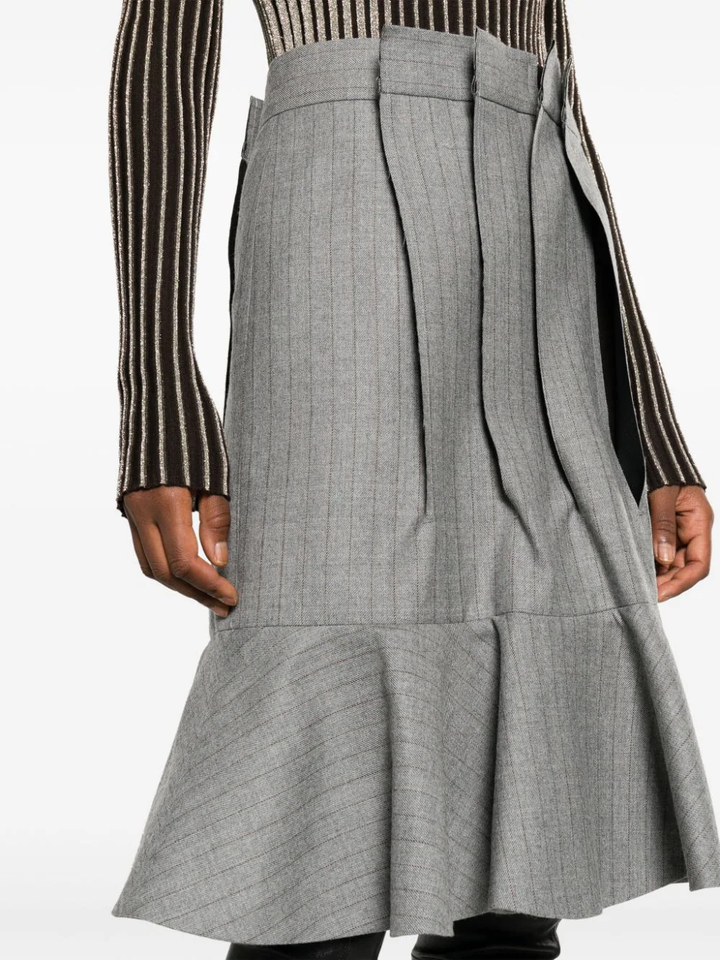 sacai-Wool-Melton-Mix-Chalk-Stripe-Skirt-Grey-5