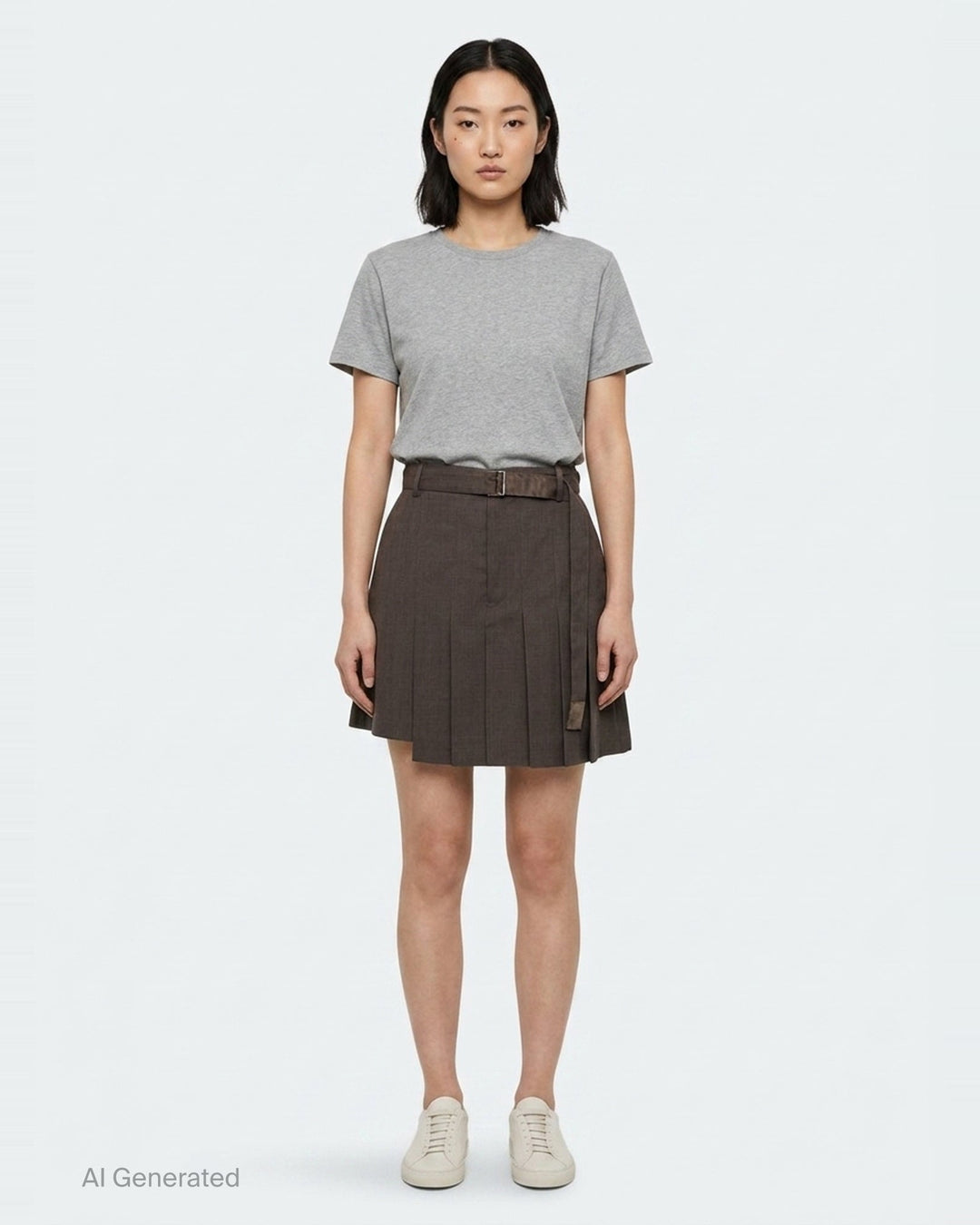 Belted Pleated Suiting Shorts | sacai | Club21 - front