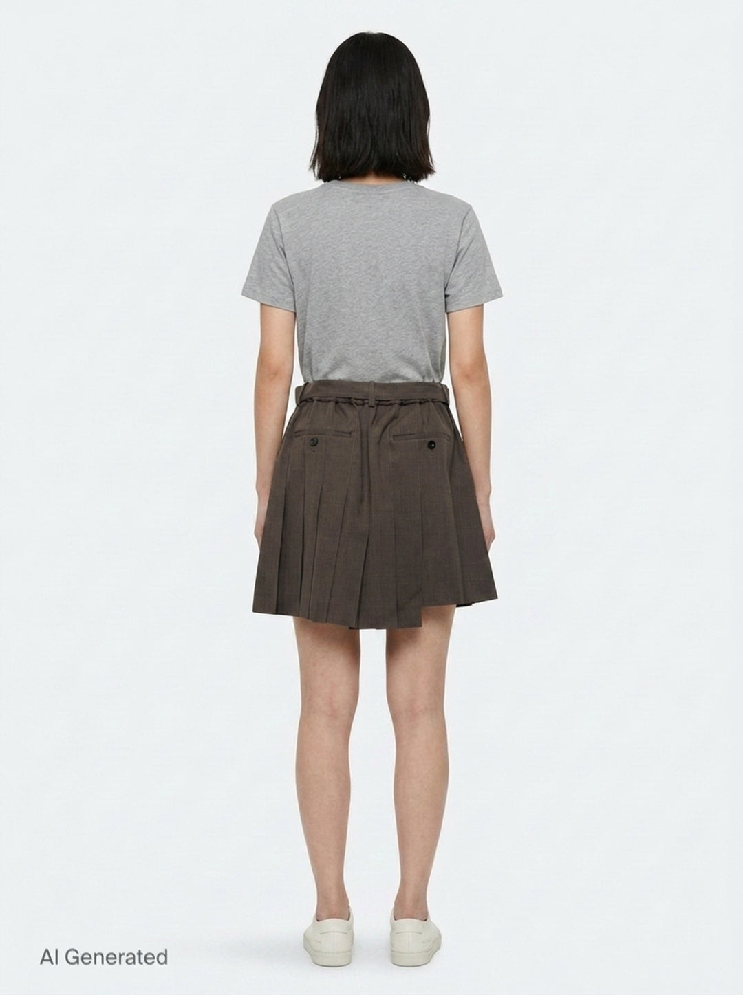 Belted Pleated Suiting Shorts | sacai | Club21 - back