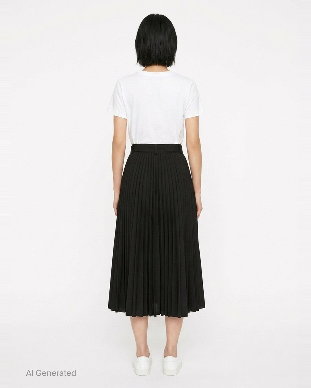 Belted Suiting Midi Skirt | sacai | Club21 - back