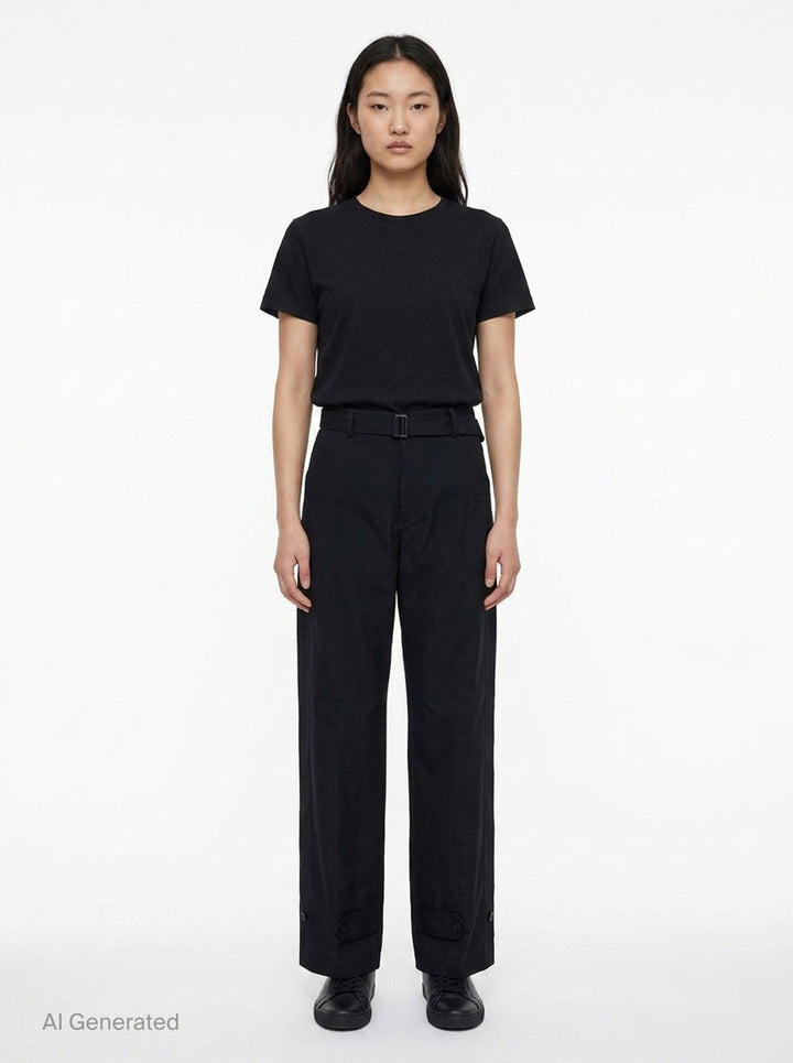 Belted Suiting Trousers | sacai | Club21 - front