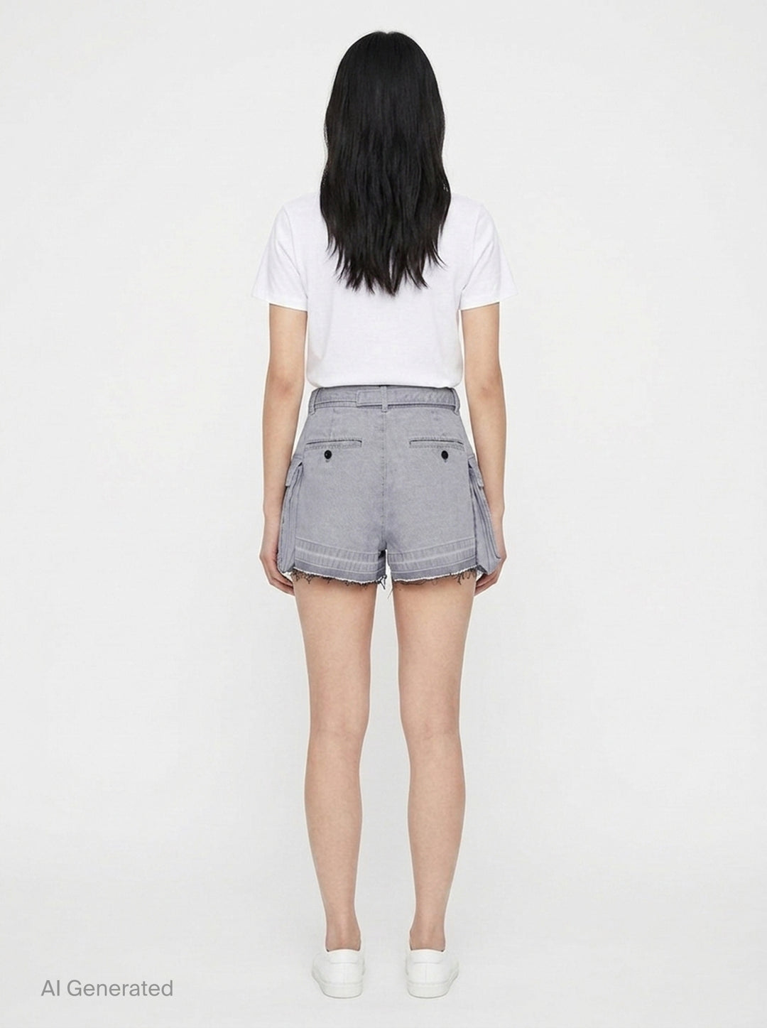 Cargo Denim Shorts | sacai | Club21 - back