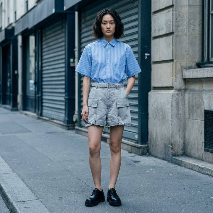 Cargo Denim Shorts | sacai | Club21 - lifestyle