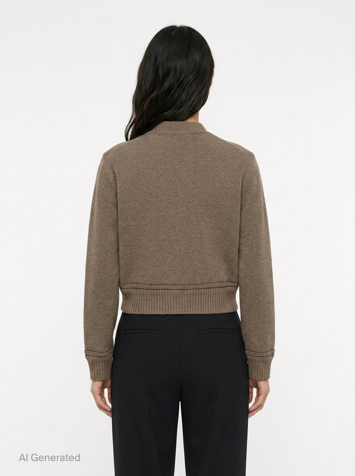 Cashmere Knit Cardigan | sacai | Club21 - back