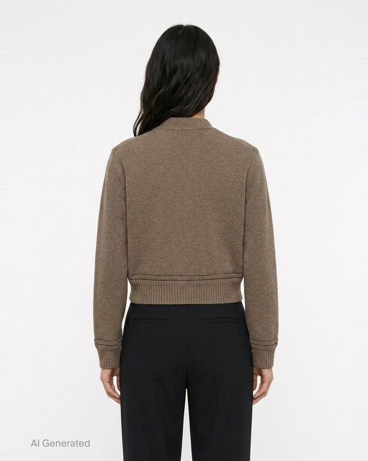 Cashmere Knit Cardigan | sacai | Club21 - back