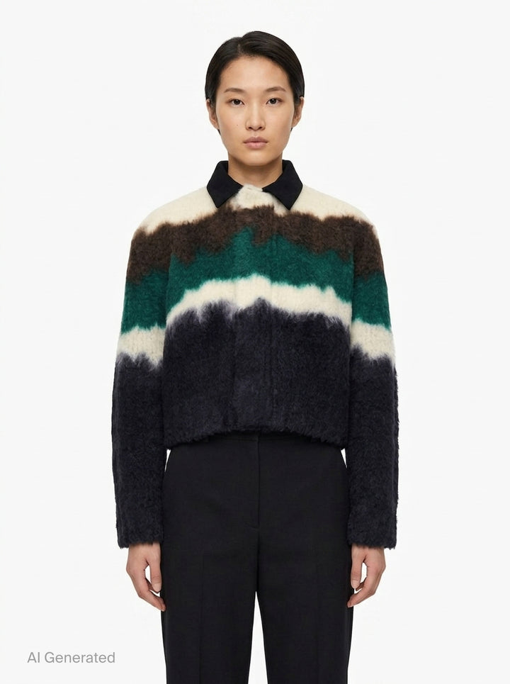 Chusen-Dyed Knit Cardigan | sacai | Club21 - front