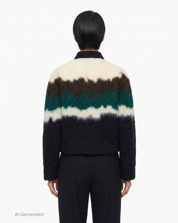 Chusen-Dyed Knit Cardigan | sacai | Club21 - back