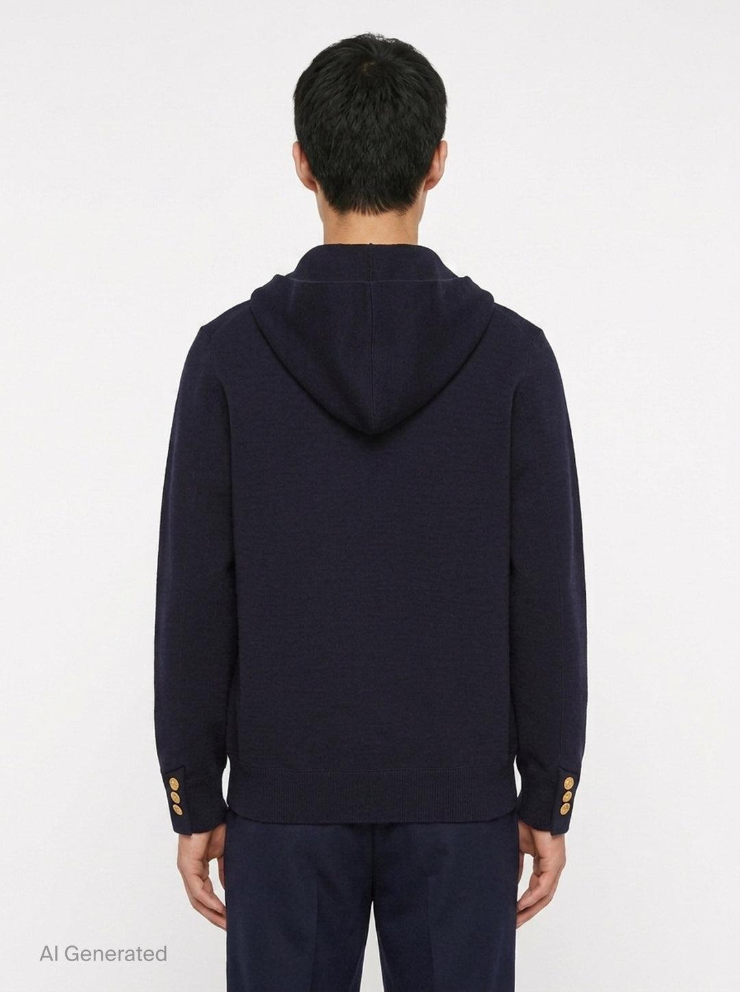 Cotton Cashmere Knit Jacket | sacai | Club21 - back