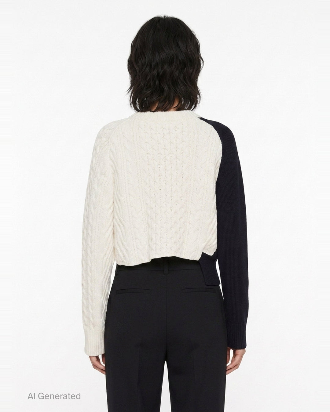 Cotton Cashmere Knit Pullover | sacai | Club21 - back