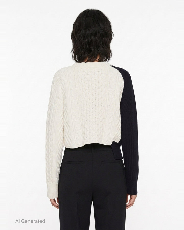 Cotton Cashmere Knit Pullover | sacai | Club21 - back