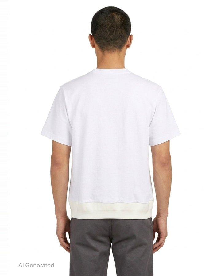 Cotton Jersey Short Sleeve Tee | sacai | Club21 - back