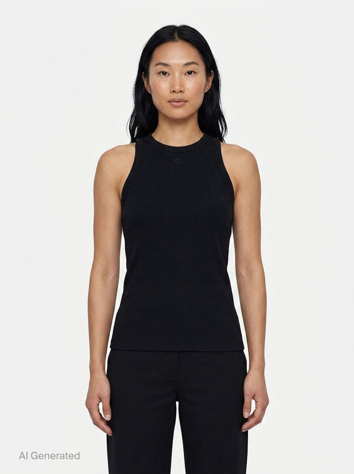 Cotton Jersey Tank Top | sacai | Club21 - front
