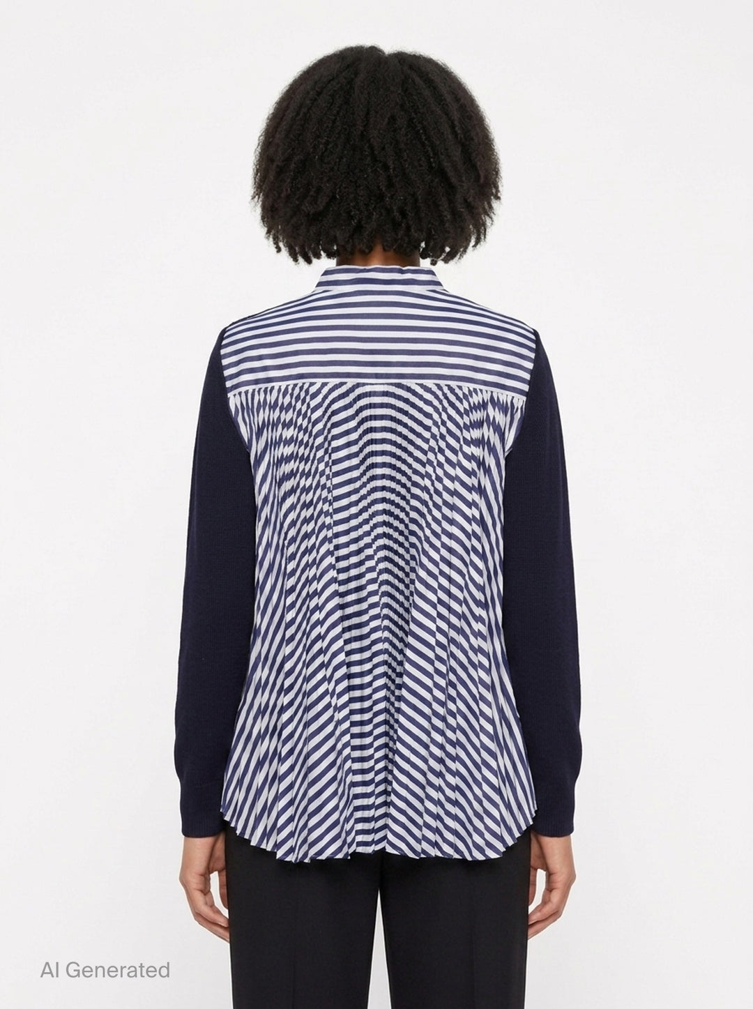 Cotton Knit Poplin Cardigan | sacai | Club21 - back