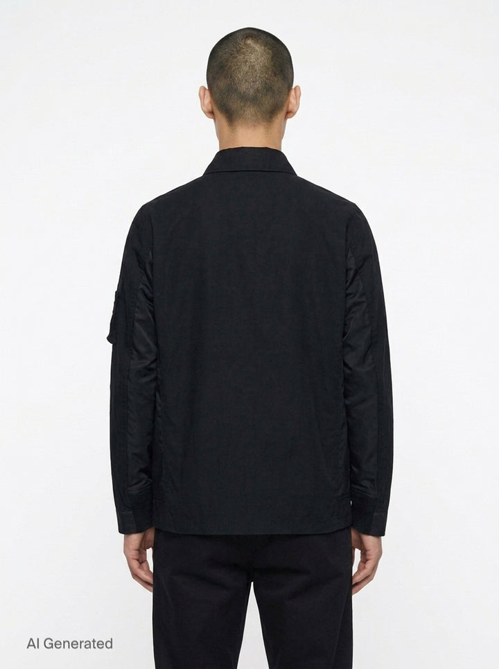 Cotton Nylon Oxford Jacket | sacai | Club21 - back