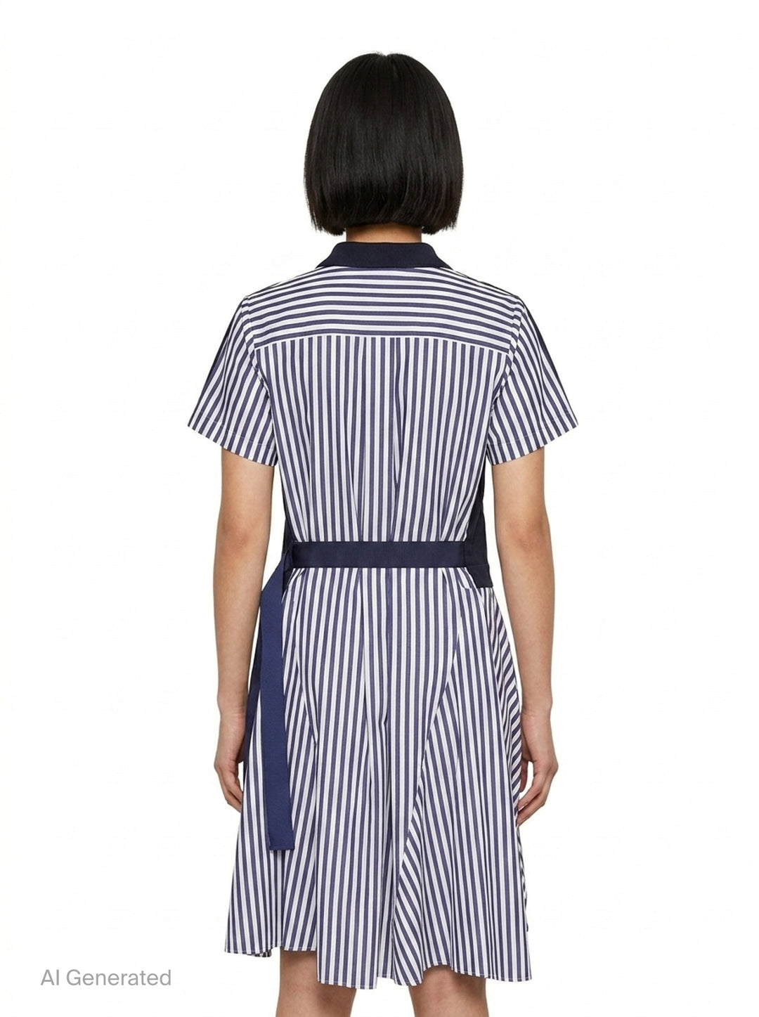 Cotton Poplin Jersey Dress | sacai | Club21 - back