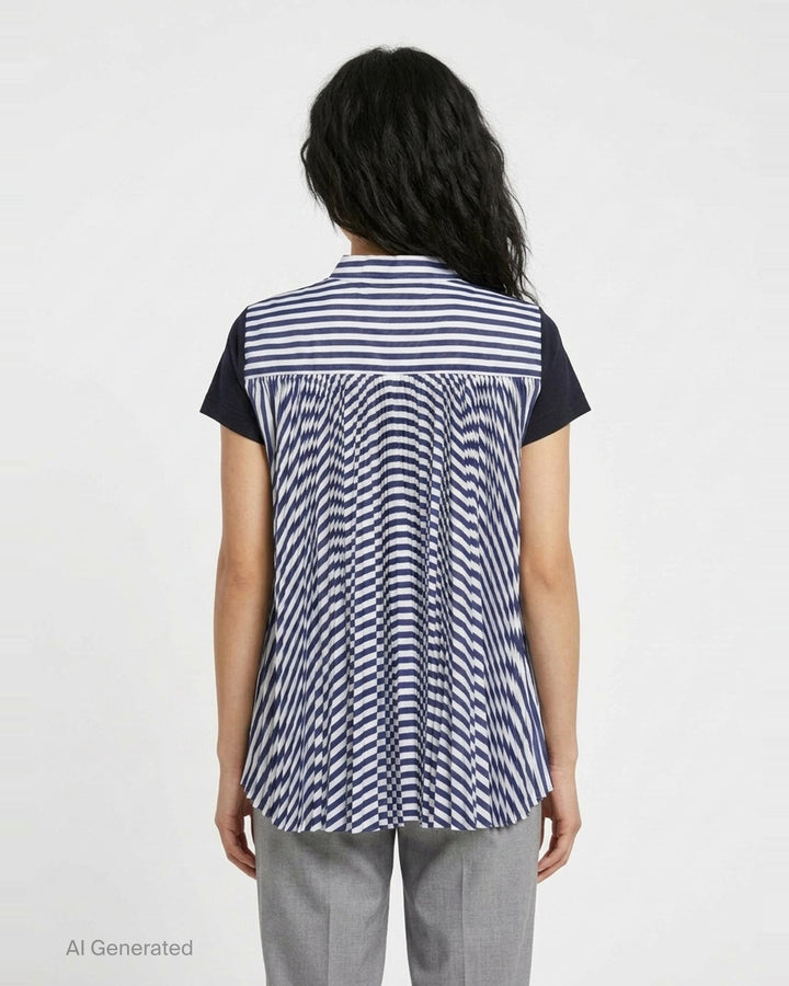 Cotton Poplin Jersey Tee | sacai | Club21 - back