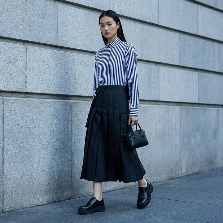 Cotton Poplin Nylon Twill Shirt | sacai | Club21 - lifestyle