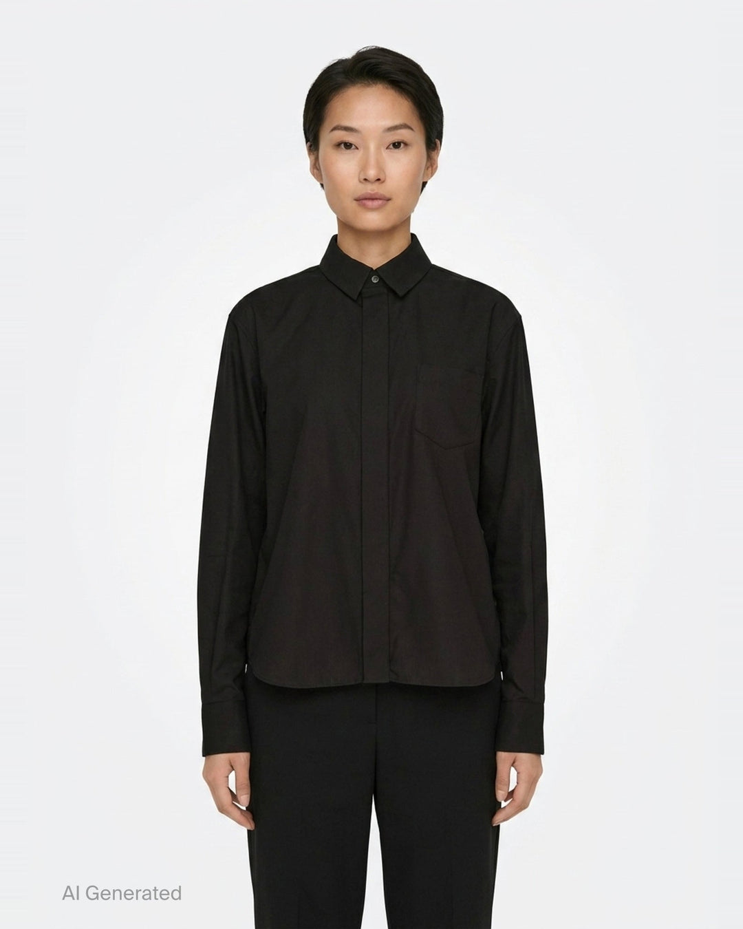 Cotton Poplin Shirt | sacai | Club21 - front