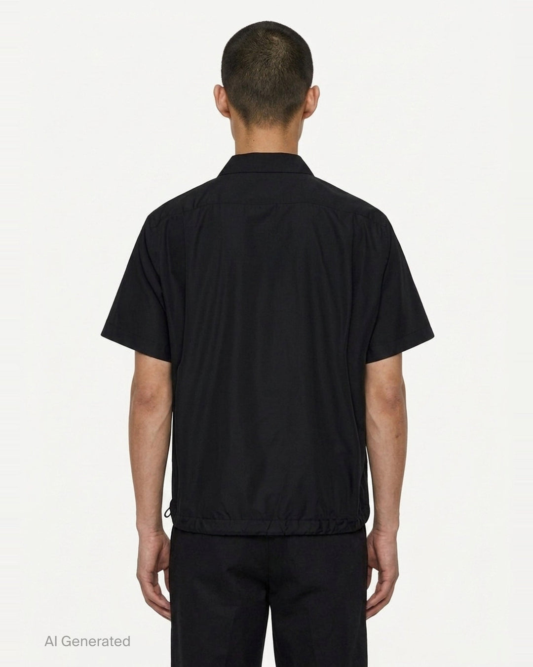 Cotton Poplin Short Sleeve Shirt | sacai | Club21 - back
