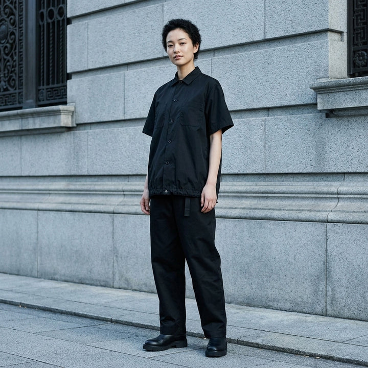 Cotton Poplin Short Sleeve Shirt | sacai | Club21 - lifestyle