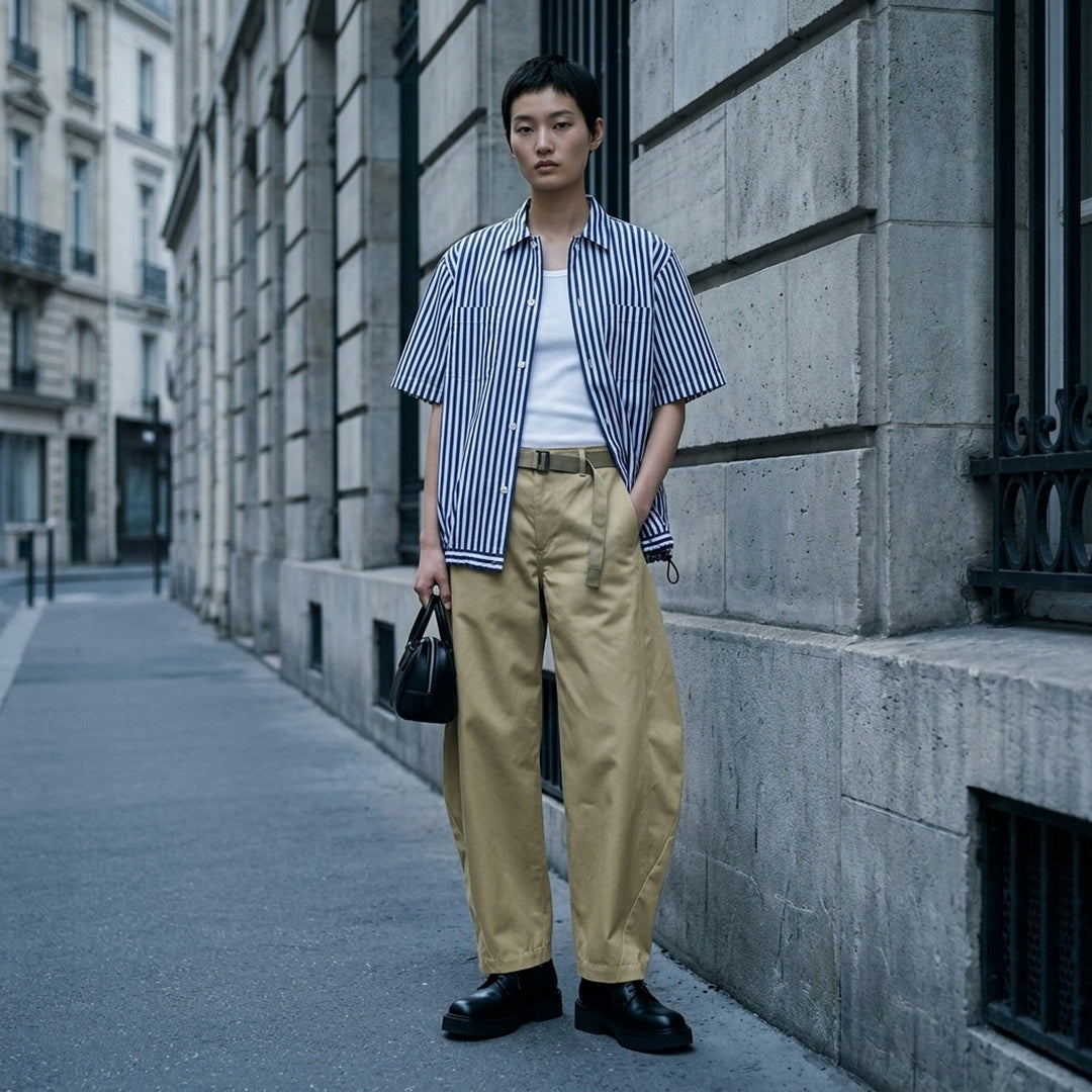 Cotton Poplin Short Sleeve Shirt | sacai | Club21 - lifestyle