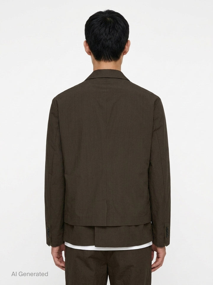 Cotton Typewriter Jacket | sacai | Club21 - back