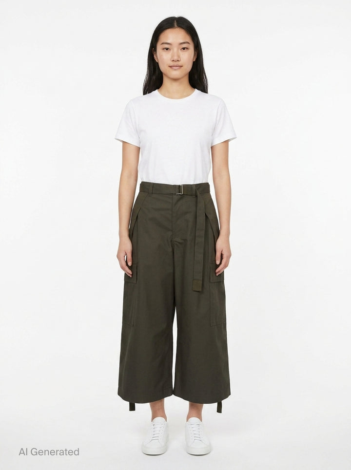 Cotton Weather Cargo Shorts | sacai | Club21 - front