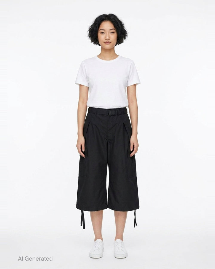 Cotton Weather Cargo Shorts | sacai | Club21 - front
