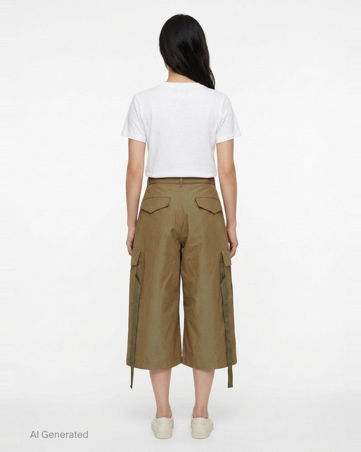 Cotton Weather Cargo Shorts | sacai | Club21 - back