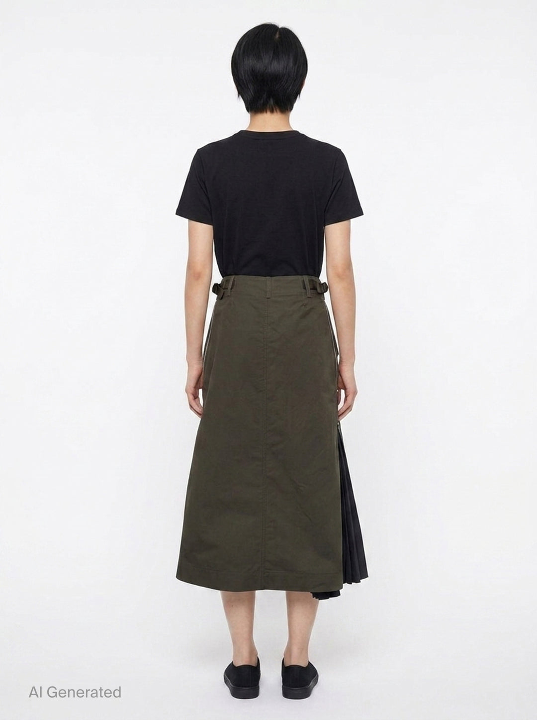 Cotton Weather Midi Skirt | sacai | Club21 - back
