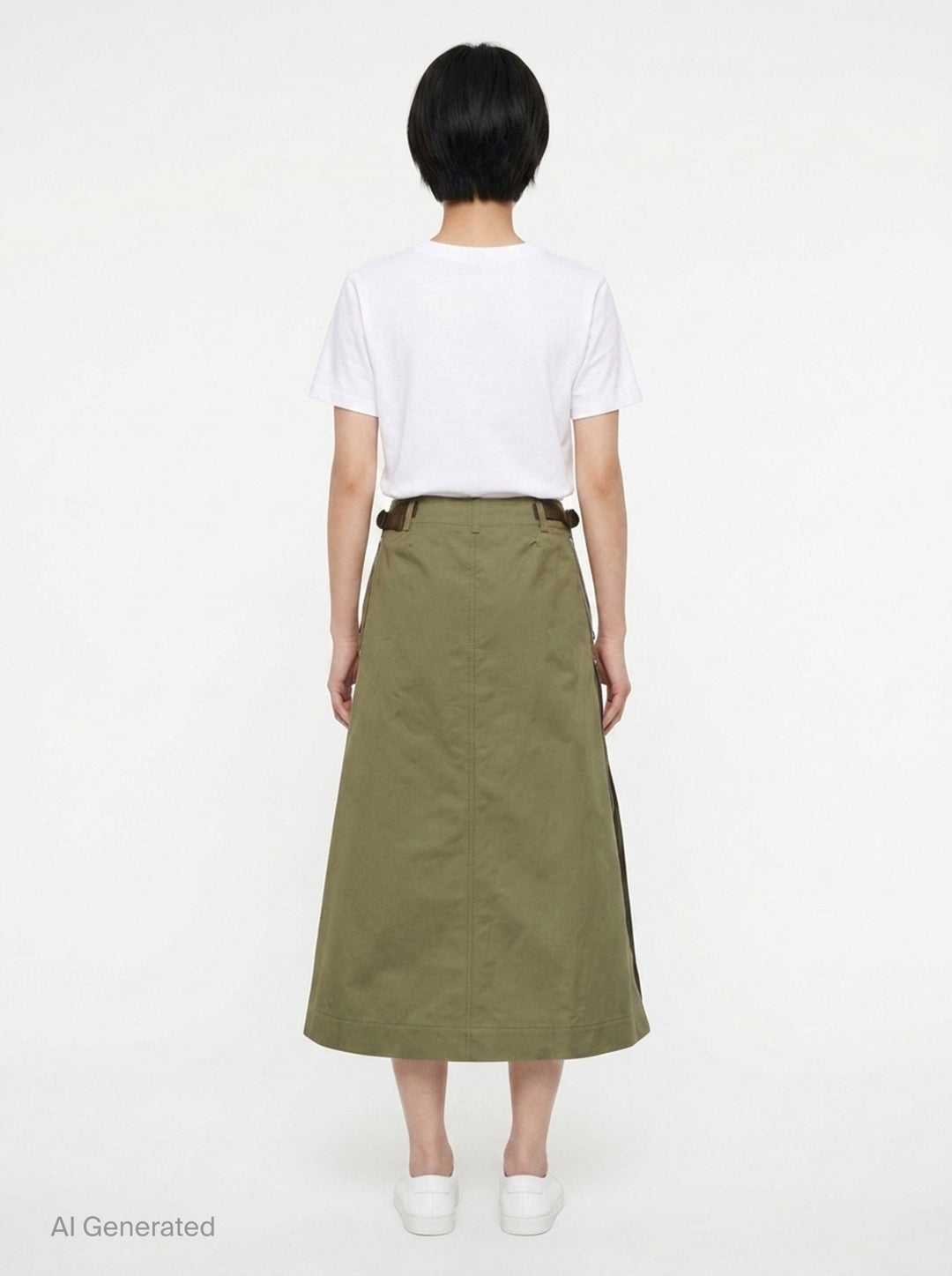 Cotton Weather Midi Skirt | sacai | Club21 - back