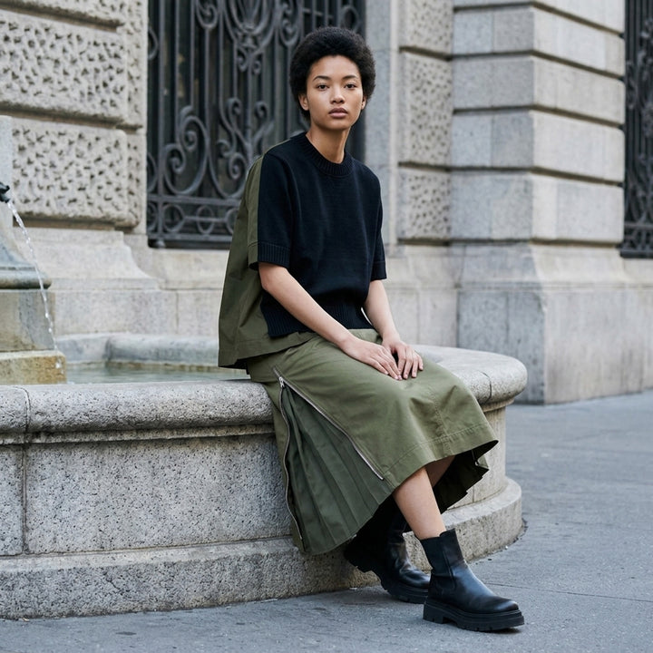 Cotton Weather Midi Skirt | sacai | Club21 - lifestyle