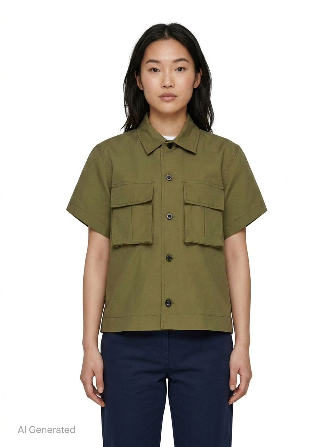 Cotton Weather Short Sleeve Shirt | sacai | Club21 - front