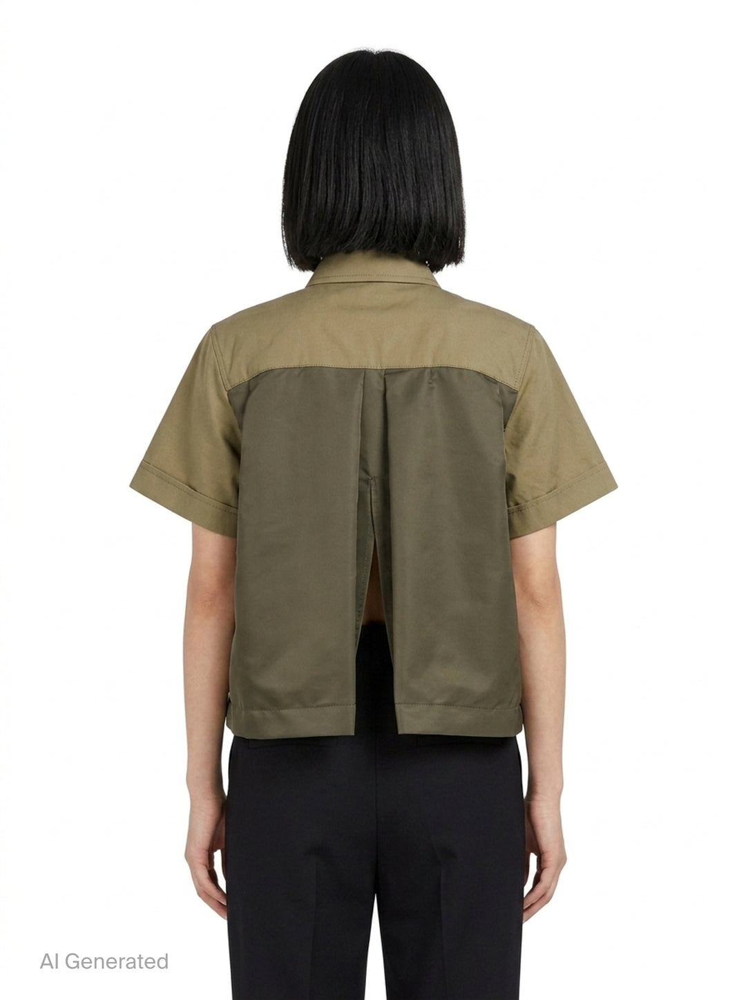 Cotton Weather Short Sleeve Shirt | sacai | Club21 - back
