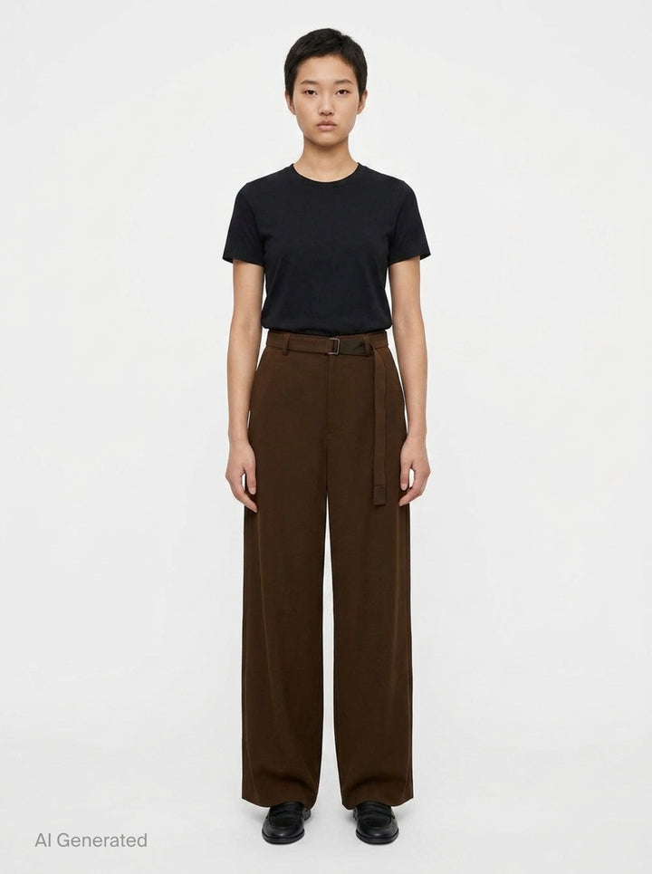 Crepe Back Satin Pants | sacai | Club21 - front