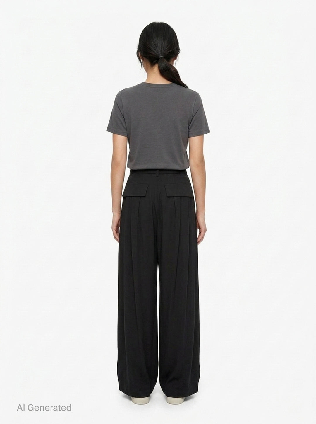 Crepe Back Satin Pants | sacai | Club21 - back