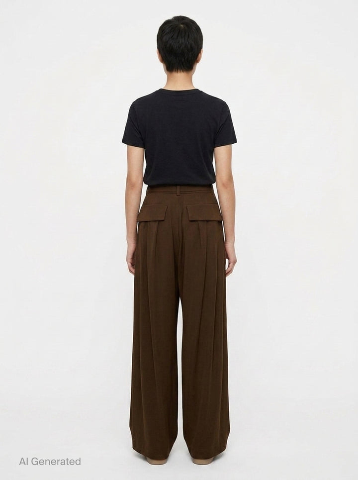 Crepe Back Satin Pants | sacai | Club21 - back