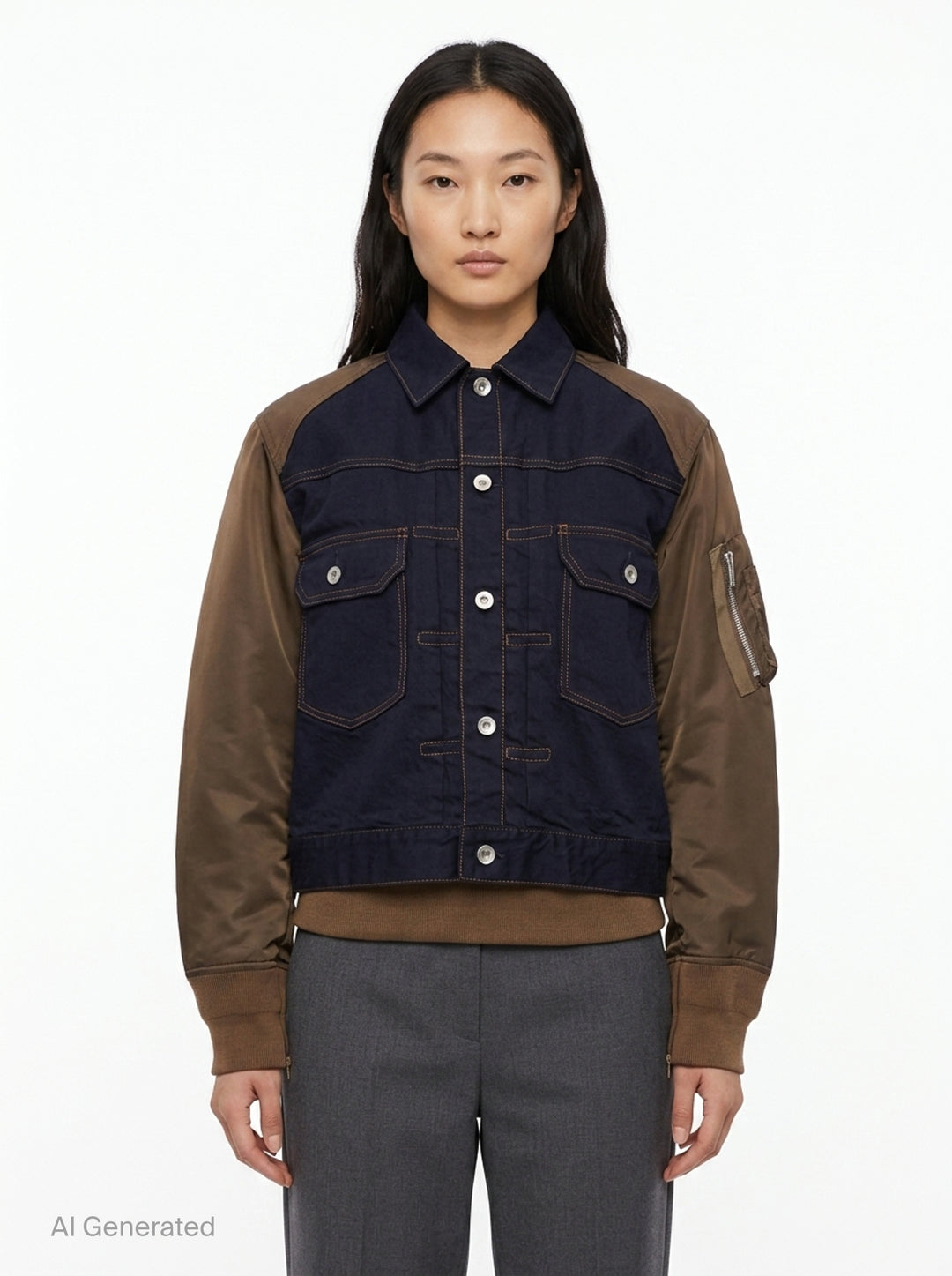 Denim Bomber Blouson | sacai | Club21 - front