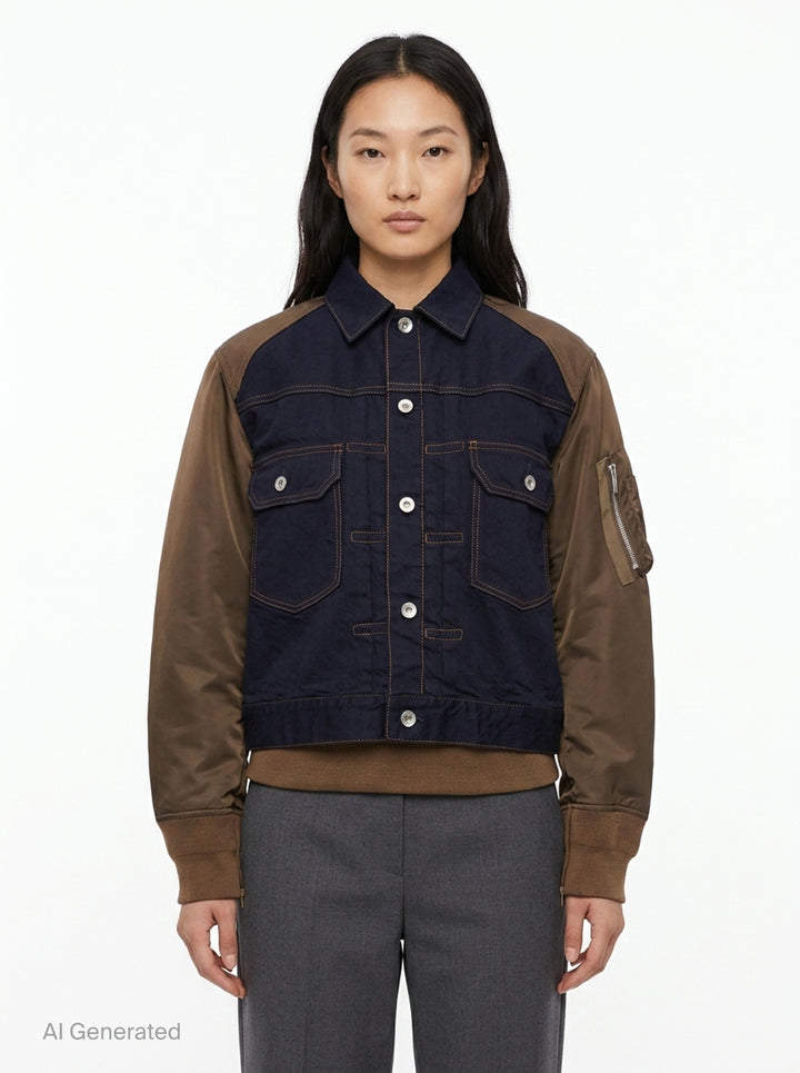 Denim Bomber Blouson | sacai | Club21 - front