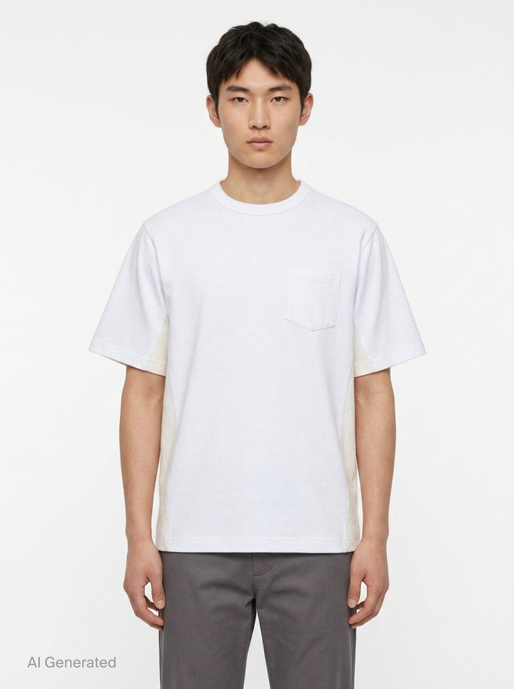 Denim x Cotton Jersey Tee | sacai | Club21 - front