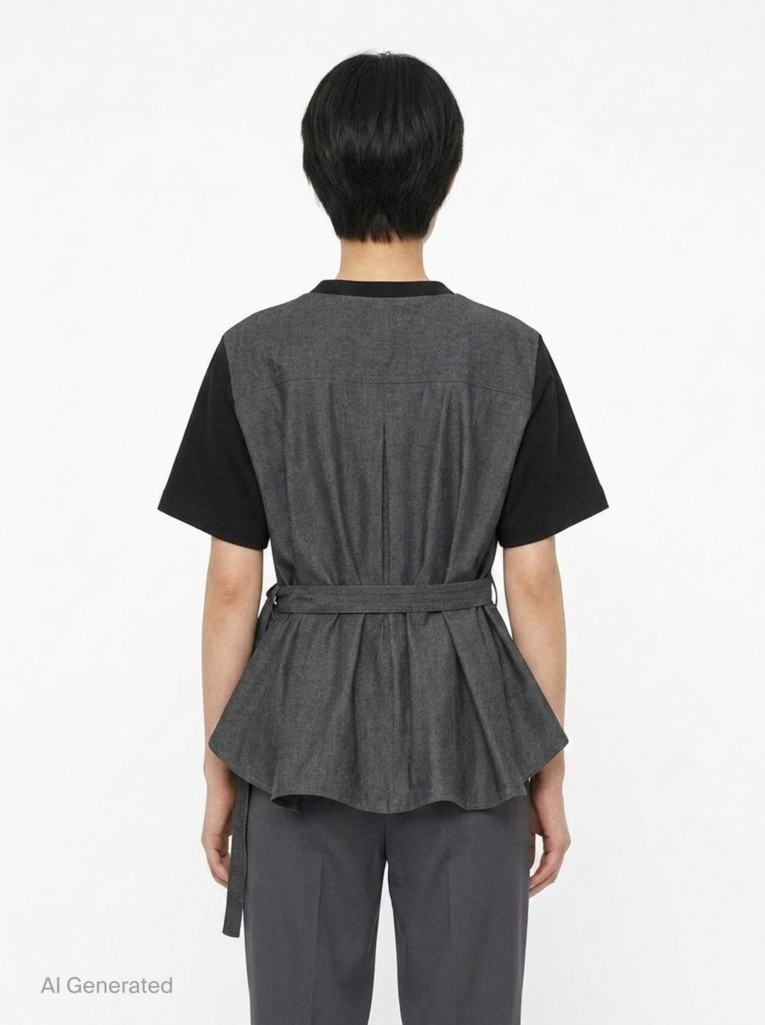 Denim x Cotton Jersey Tee | sacai | Club21 - back